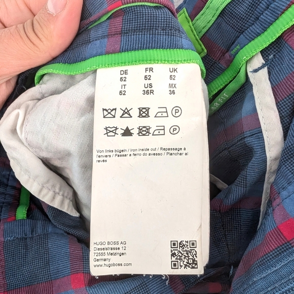 BOSS Hugo Boss Golf Plaid Short In Size 36 - Picture 6 of 7